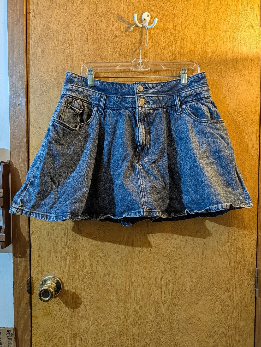 Scoop Jean Skirt